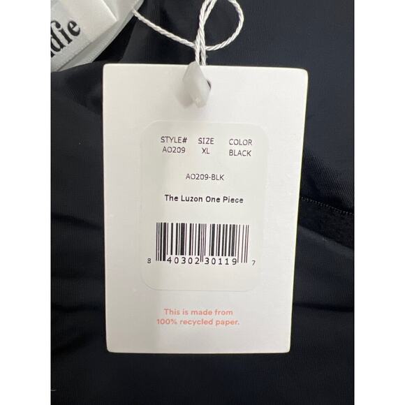 NWT Andie Swimwear The Luzon One Piece in Black Size XL - Picture 7 of 7